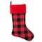 Haute Decor HangRight™ Red & Black Buffalo Check Christmas Stocking